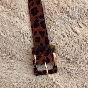 Cheetah Print Belt